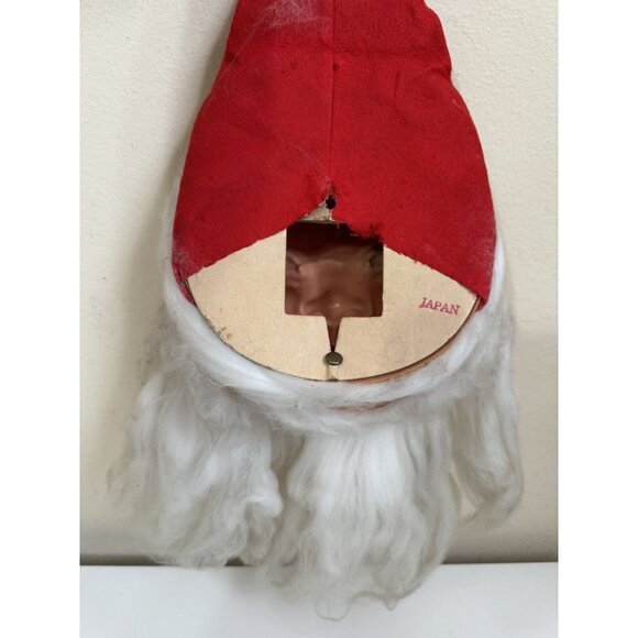 Blushing SANTA CLAUS Wall Light CHRISTMAS Decor Ornament JAPAN 13” Vintage - Picture 7 of 11